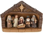 Świąteczna szopka z polyresinu, 24 x 18 cm