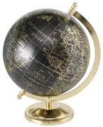Globus dekoracyjny na złotej podstawie, Ø 20 cm