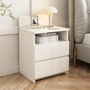 Szafka nocna z 2 szufladami 40 cm – nowoczesny styl loftowy, MDF