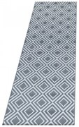 Dywan nowoczesny Costa romby szary 80 cm x 250 cm