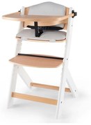 KINDERKRAFT - Krzesło do jadalni dla dzieci ENOCK z poduszkami szaro-białymi