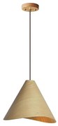 Drewniany żyrandol na lince 1xE27/60W/230V Ø 45 cm lite drewno/dąb/kauczukowiec