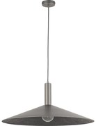 Żyrandol na lince CAPRI 1xE27/15W/230V śr. 70 cm antracyt/szary