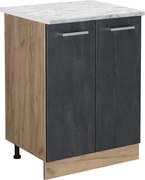 Szafki kuchenne czarny beton 60x60x81.6 r-line