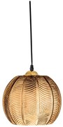 Lampa wisząca w bursztynowym kolorze ze szklanym kloszem ø 22 cm Adar – Bloomingville
