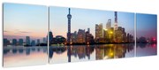 Obraz porannego nieba nad Szanghajem (170x50 cm)