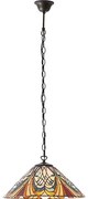 Endon 64162 - Żyrandol na łańcuchu Tiffany HECTOR 1xE27/60W/230V śr. 40 cm