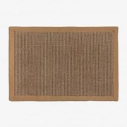 Prostokątny Wycieraczka 40x60 Z Juty Gimendy Brązowa Latte - Sklum