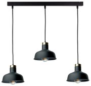 Żyrandol na lince HEBE 3xE27/60W/230V czarny