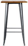 Wysoki stó z naturalnego drewna Torix 60 cm