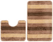 Beżowy komplet chodników do łazienki E3-P11