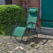 Fotel ogrodowy rozkładany Relax zielony PATIO