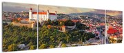 Obraz - Panorama Bratysławy, Słowacja (170x50 cm)