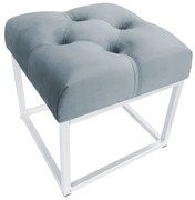 Pufa CHESTERFIELD LOFT ławka postawa biała BL06