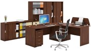 Zestaw mebli biurowych MIRELLI, typ B, orzech