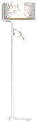 Lampa stojąca ZIGGY 1xE27/40W + 1xGU10/MR11/7W biała/złota