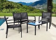 Zestaw mebli ogrodowych Aruba - 2 fotele, sofa, stolik, nowoczesne meble na taras i balkon