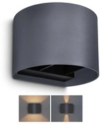 Brilagi - LED Kinkiet zewnętrzny RONDO LED/6W/230V antracyt IP54