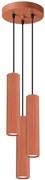 Loftowa wisząca lampa w kolorze ochra - 3X D299 M4-D30