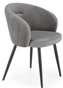 Krzesło do jadalni CALMURE szare
