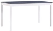 Biało-szary sosnowy stół W8-E80