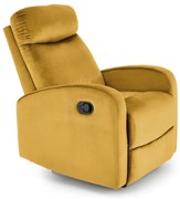 Fotel rozkładany WONDER VELVET musztardowy HALMAR