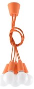 Pomarańczowa lampa wisząca ø 25 cm Rene – Nice Lamps