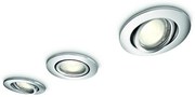 Philips 59902/11/PN - ZESTAW 3x Łazienkowa oprawa wpuszczana ROOTS 3xGU10/35W