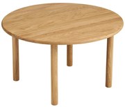 Okrągły stolik z litego drewna dębowego w naturalnym kolorze ø 70 cm Jena – House Nordic