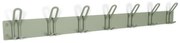Szarozielony metalowy wieszak ścienny 100 cm Miles – Spinder Design