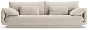 Biała aksamitna sofa 250 cm Torino – Micadoni