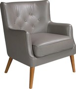 Fotel Chester ciemnoszara skóra 5085 ANGEL CERDA