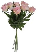 Sztuczny bukiet róż, 67 cm, 12 szt.