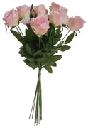 Sztuczny bukiet róż, 67 cm, 12 szt.
