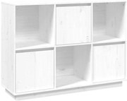 Biały regał drewniany z szafkami na książki G5-F41