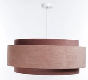 Różowa lampa wisząca z podwójnym abażurem - 5X A353 M5-T62