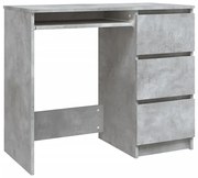 Szare biurko z szufladami beton - Almand