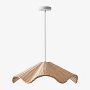 Lampa Sufitowa Wisząca Z Rattanu Heulyn Ø50 Cm - Sklum