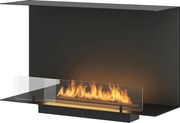 Kominek bioetanolowy do zabudowy C800 V1 Designer z szybą otwieraną z trzech stron i palnikiem o pojemności 0,7 litra