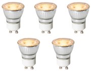 Zestaw 5 ściemnialnych żarówek LED GU10 35 mm 4 W 200 lm 2200 K