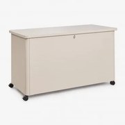 Skrzynia Do Przechowywania Ogrodowa Ze Stali Forzan Kremowa Tapioca & 915 L - Sklum