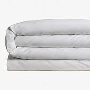 Poszwa Na Kołdrę Z Bawełny Perkalowej Lesia O Gramaturze 180 Nitek Biała & Łóżko 150/160cm (240 X 220 Cm) - Sklum