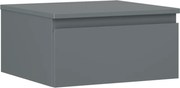 Mexen Orio szafka łazienkowa podumywalkowa 50 cm z blatem, 1 szuflada,  grafit mat - 91A10-05023-1-BFC66