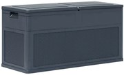 Antracytowa skrzynia ogrodowa 320L F0-C11