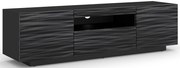 Czarna nowoczesna szafka RTV stojąca lub wisząca Z7-F19