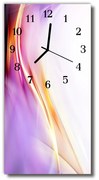 Zegar Szklany Pionowy Sztuka Abstrakcja purpurowy