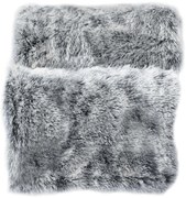 Miekki koc ze sztucznego futra, GREY, 180 x 220 cm