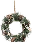 Świąteczny wieniec z naturalnych materiałów, Ø 30 cm