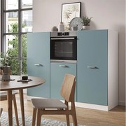 Blok kuchenny niebiesko-szary/biały 180x46x81.6 r-line