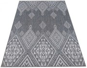 Szary dywan sznurkowy w stylu boho G0-N54